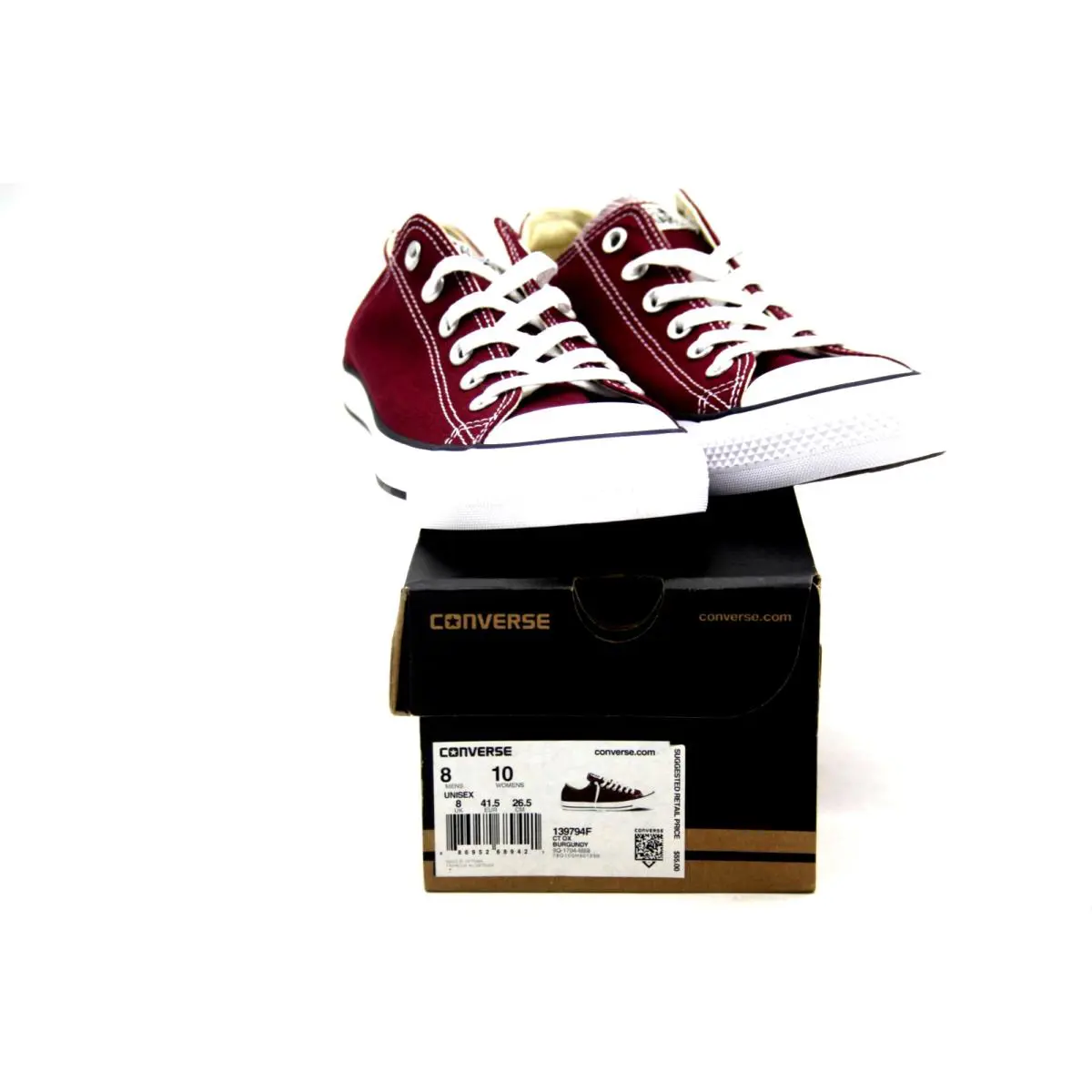 Converse shoes - Converse Chuck Taylor All Star OX - 139794F - BURGUNDY 7