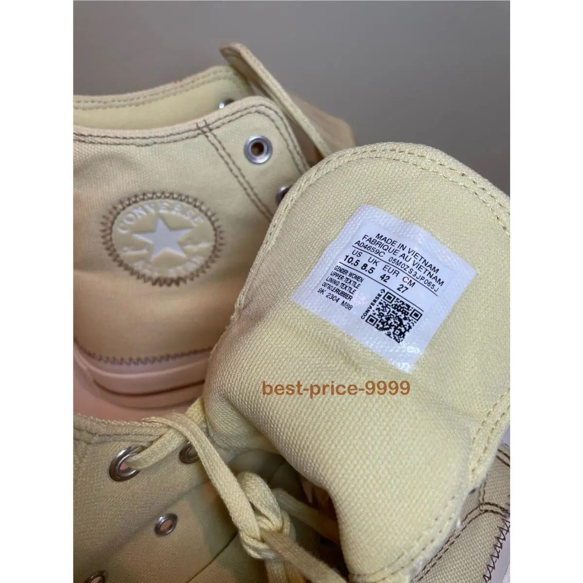 Converse shoes - Converse Chuck Taylor All Star High Top - A04659C - Cream 17