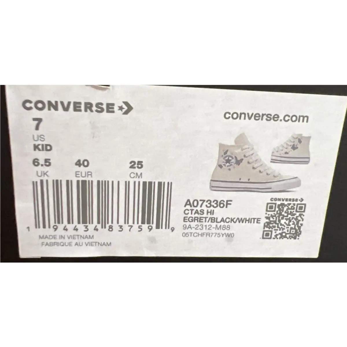 Converse shoes - Converse All Star Hi - All Star - Ivory (UPC: 0194434837599) 5