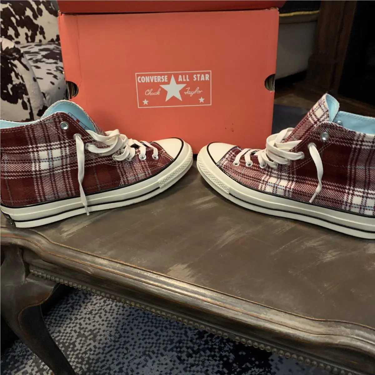 Converse shoes - Converse Chuck - Chuck - Dark Burgandy/Cyan 1