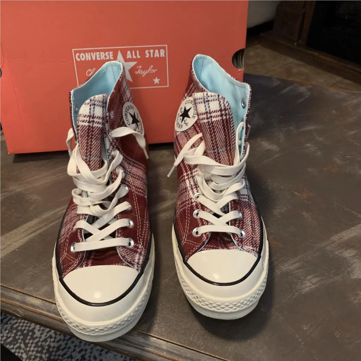 Converse shoes - Converse Chuck - Chuck - Dark Burgandy/Cyan 2