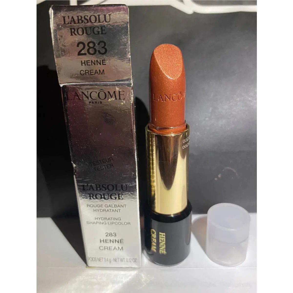 Lancome L`absolu Rouge Lipstick - 283 Henne Cream Clearcap