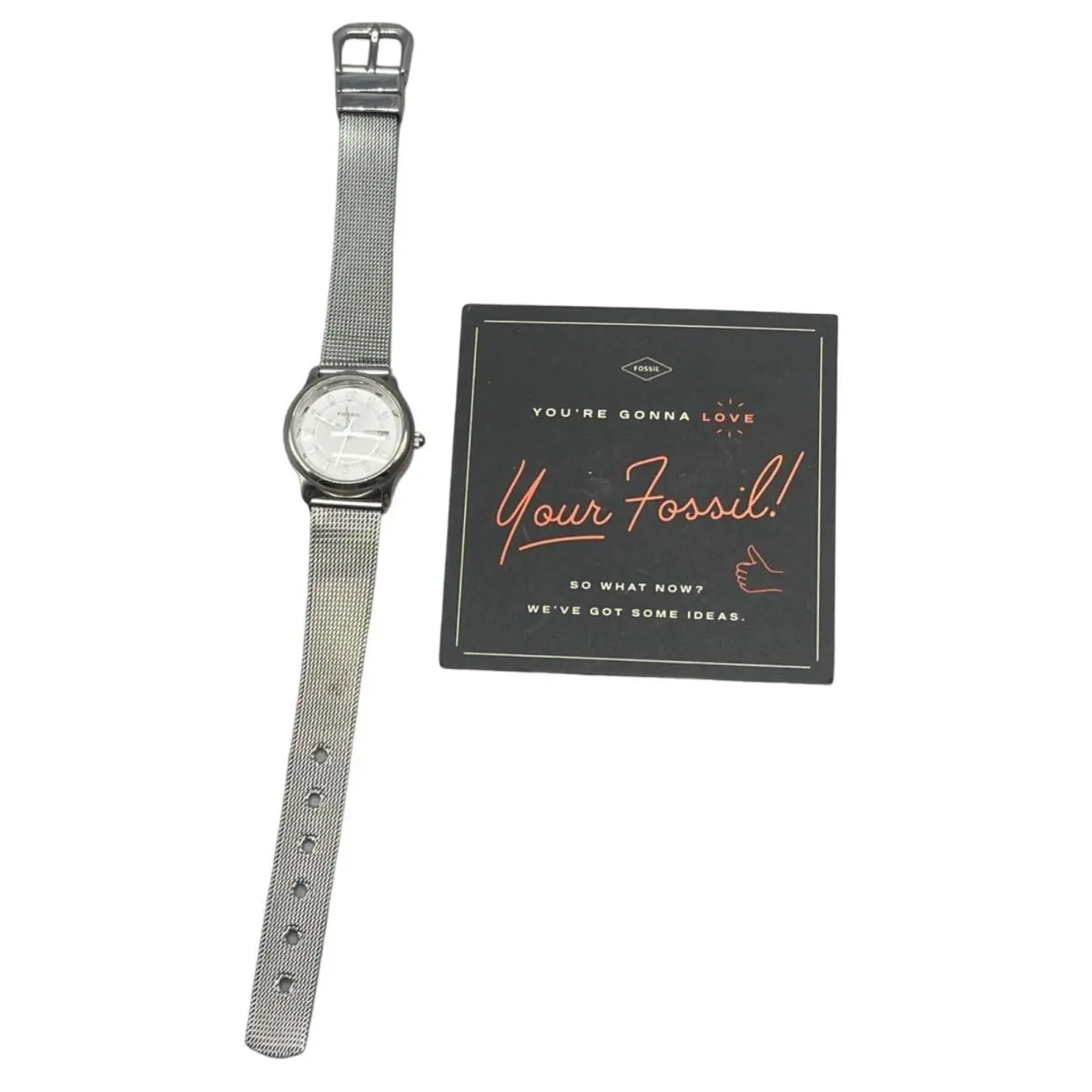 Women`s Watch Beautiful Delicate Silver Color Read Without Tags by Fossil