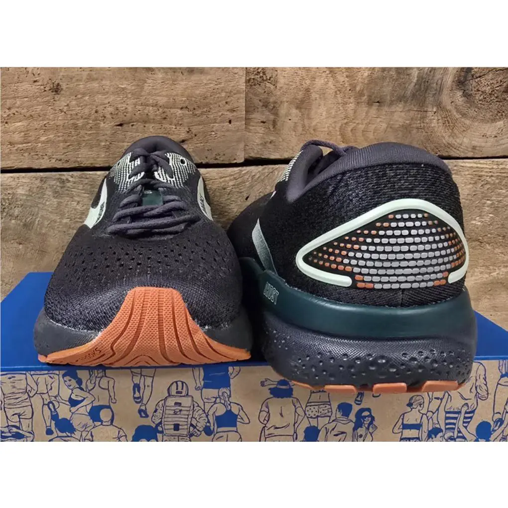Brooks shoes - Brooks Ghost 16 - Ghost - 110418-038 - Blackened Pearl/June Bug/Green 1