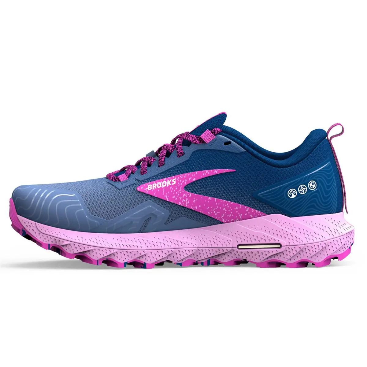 Brooks shoes - Brooks Cascadia 17 Trail - Cascadia Trail - 1203531B490 - Navy/Purple/Violet (UPC: 195394279986) 1