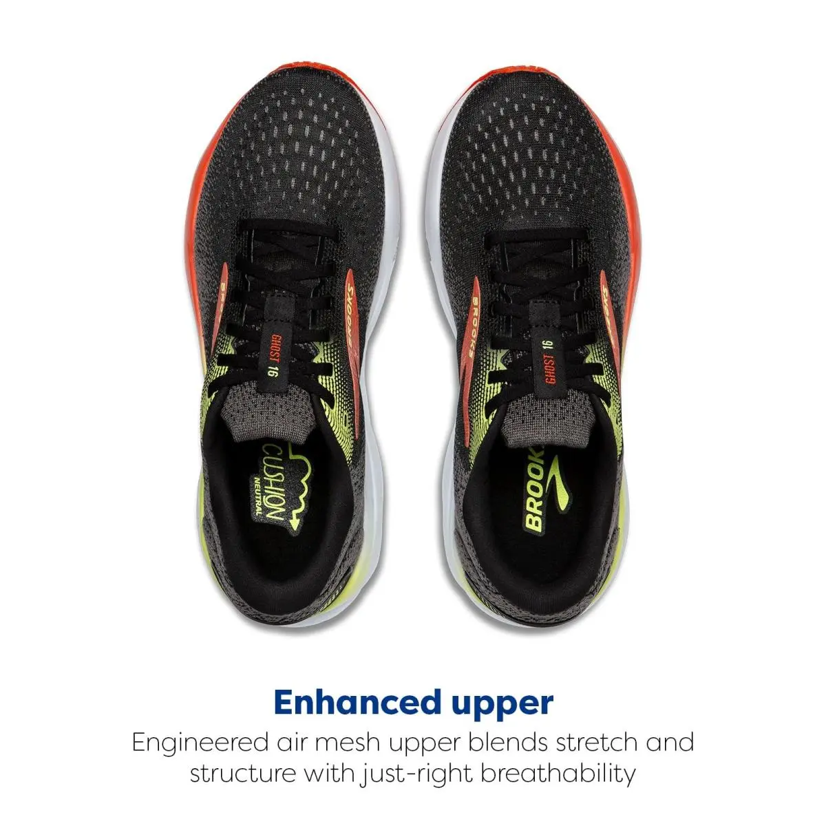 Brooks shoes - Brooks Ghost 16 - Ghost - 110418-1D-029 - Black (UPC: 195394503807) 3