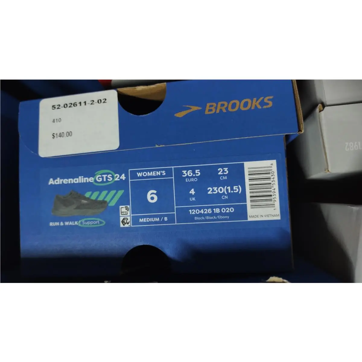 Brooks shoes - 1204261B020 - 1204261B020 - Black/Black/Ebony (UPC: 195394534306) 5