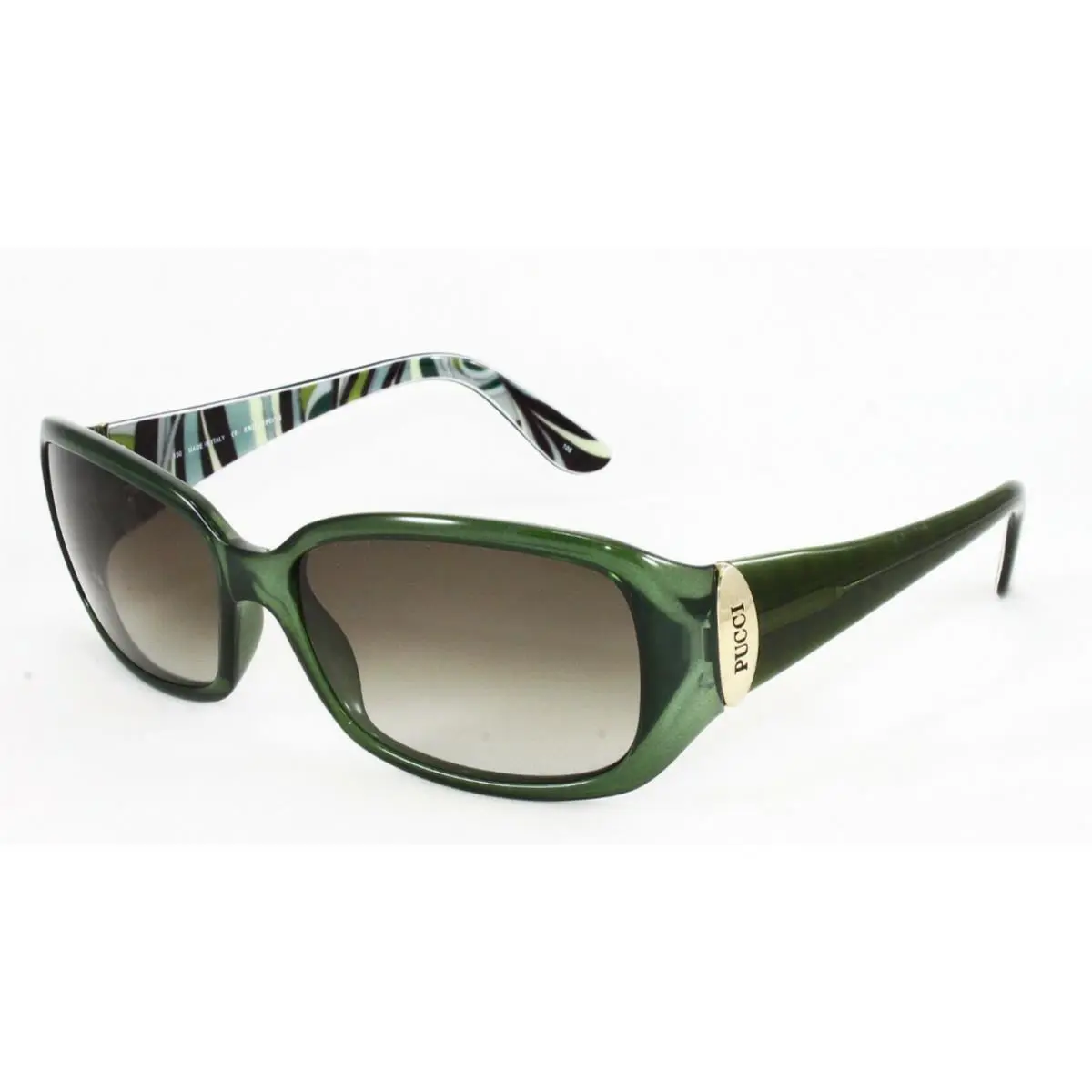 Emilio Pucci EP677S 300 Dark Green 58MM Women`s Sunglasses w/ Brown Lens