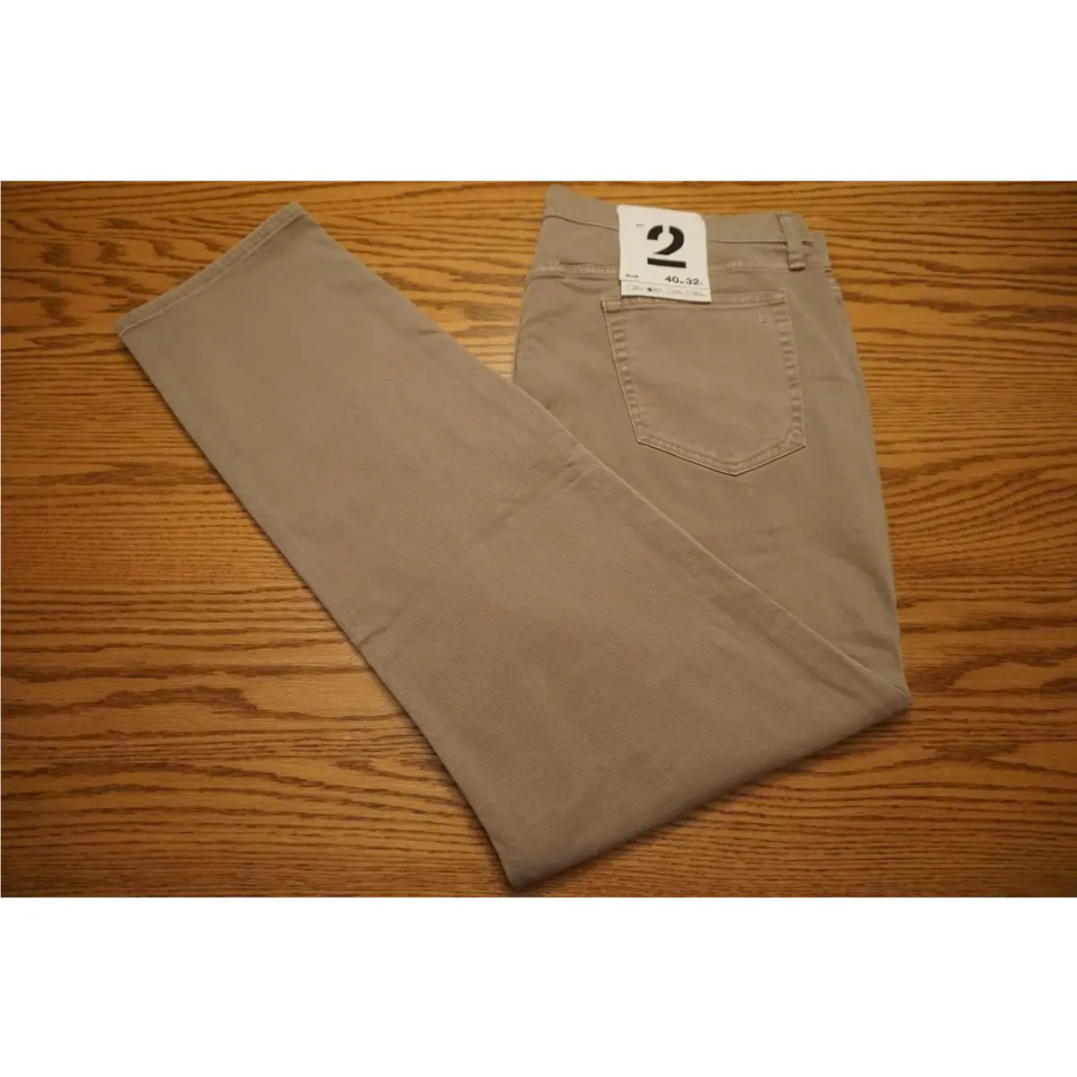 Men`s Rag Bone York Jeans Size 40x32 Slim Fit 2 Limestone Aero Stretch