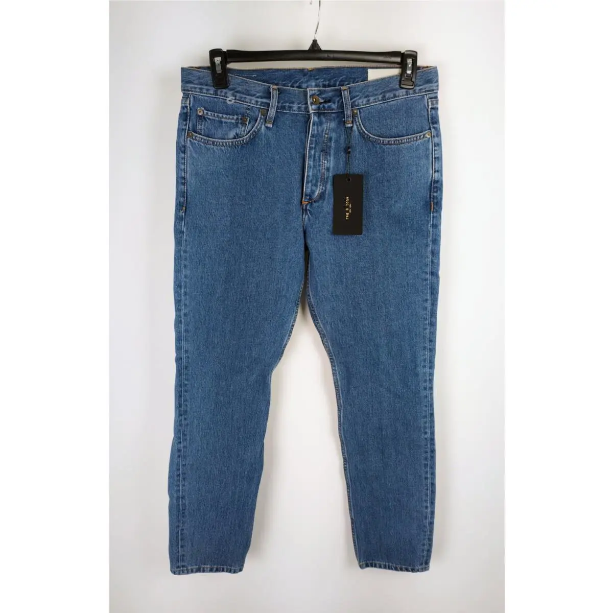 Rag Bone Fit 1 Skinny Slim Fit Jeans Indigo Blue Medium Wash Size 34 X 32