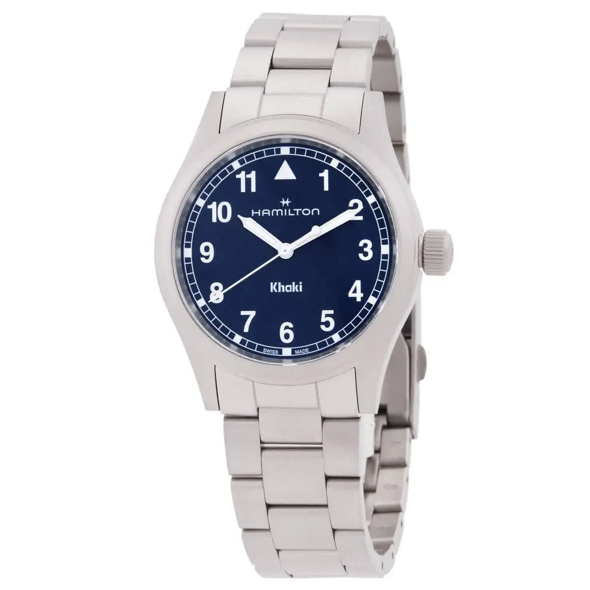 Khaki Field Quartz Blue Dial Watch H69401140 by Hamilton