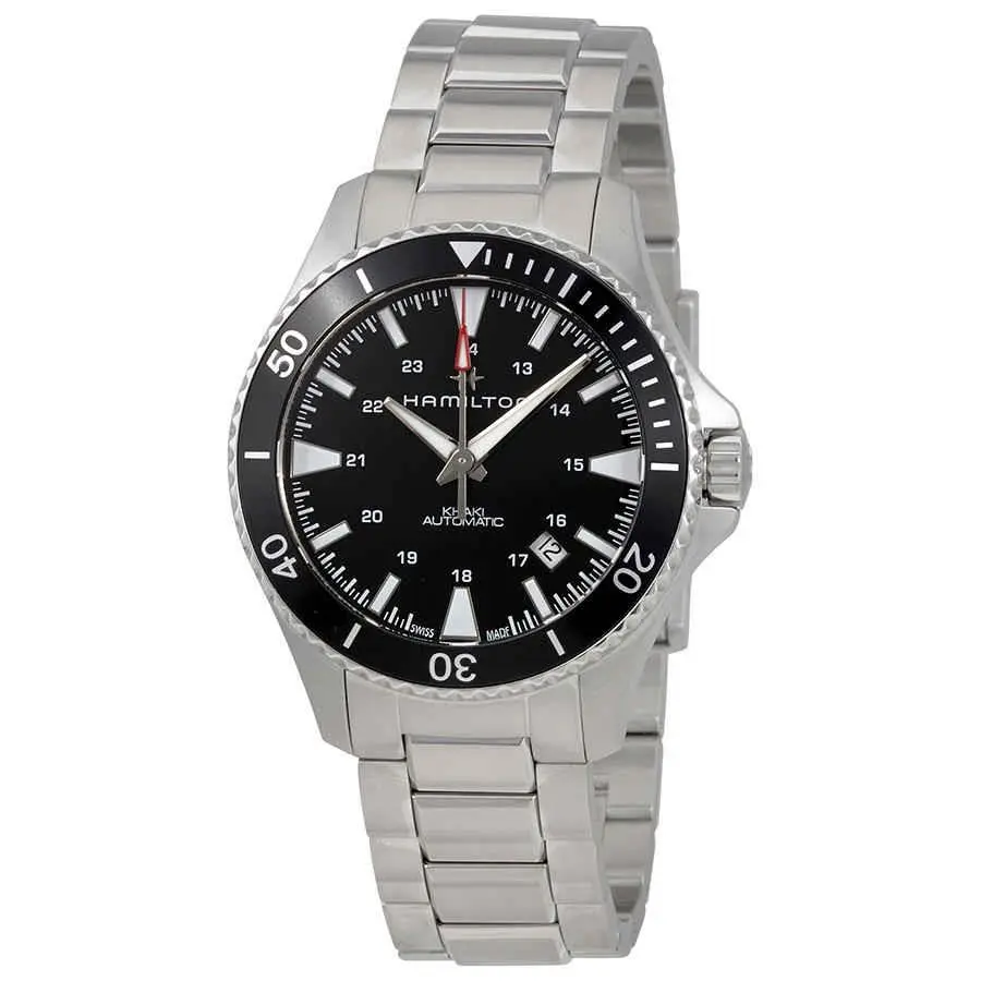 Hamilton Khaki Navy Automatic Black Dial Men`s Watch H82335131