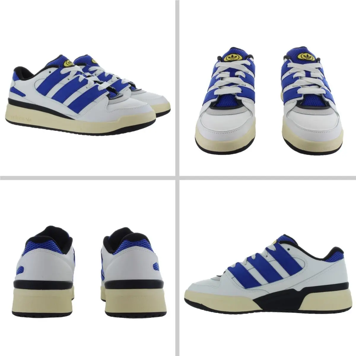 Adidas Men`s Originals Forum 2000 White - Blue - Yellow Shoes Size 10 - 11.5