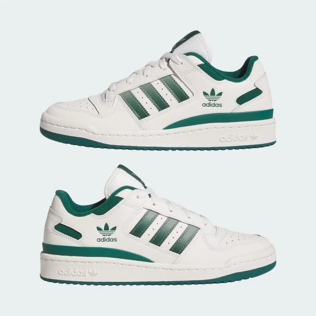 Adidas Originals Forum Low CL White Collegiate Green Size 11/12/13 Men`s Shoes