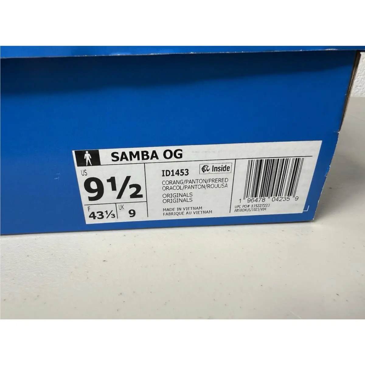 Adidas shoes - adidas Samba - Samba - ID1453 - Collegiate Orange/Pantone/Preloved Red (UPC: 196478042397) 5