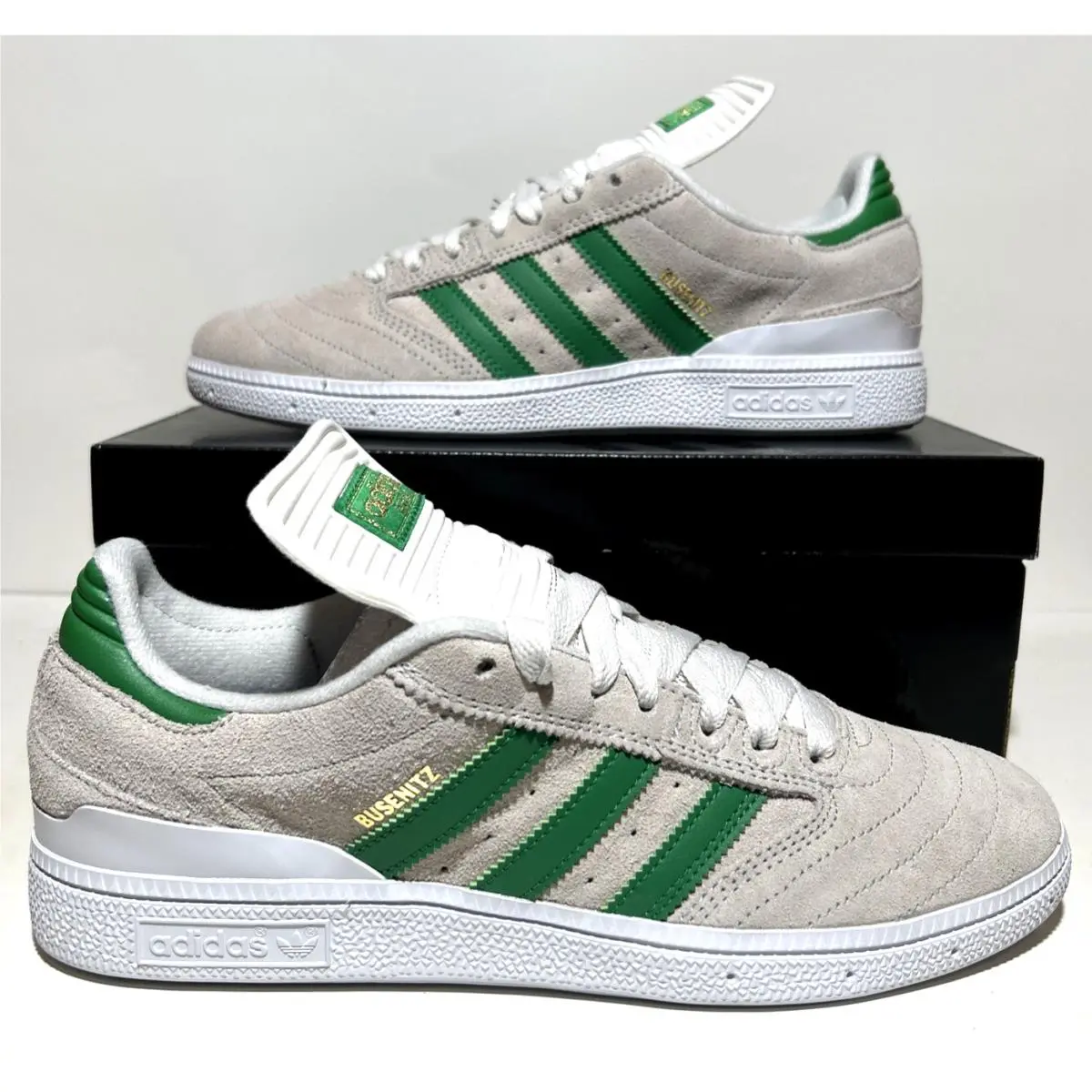 Adidas Busenitz Men’s Size 10 Athletic Tan Gray Green Retro Urban Sneakers