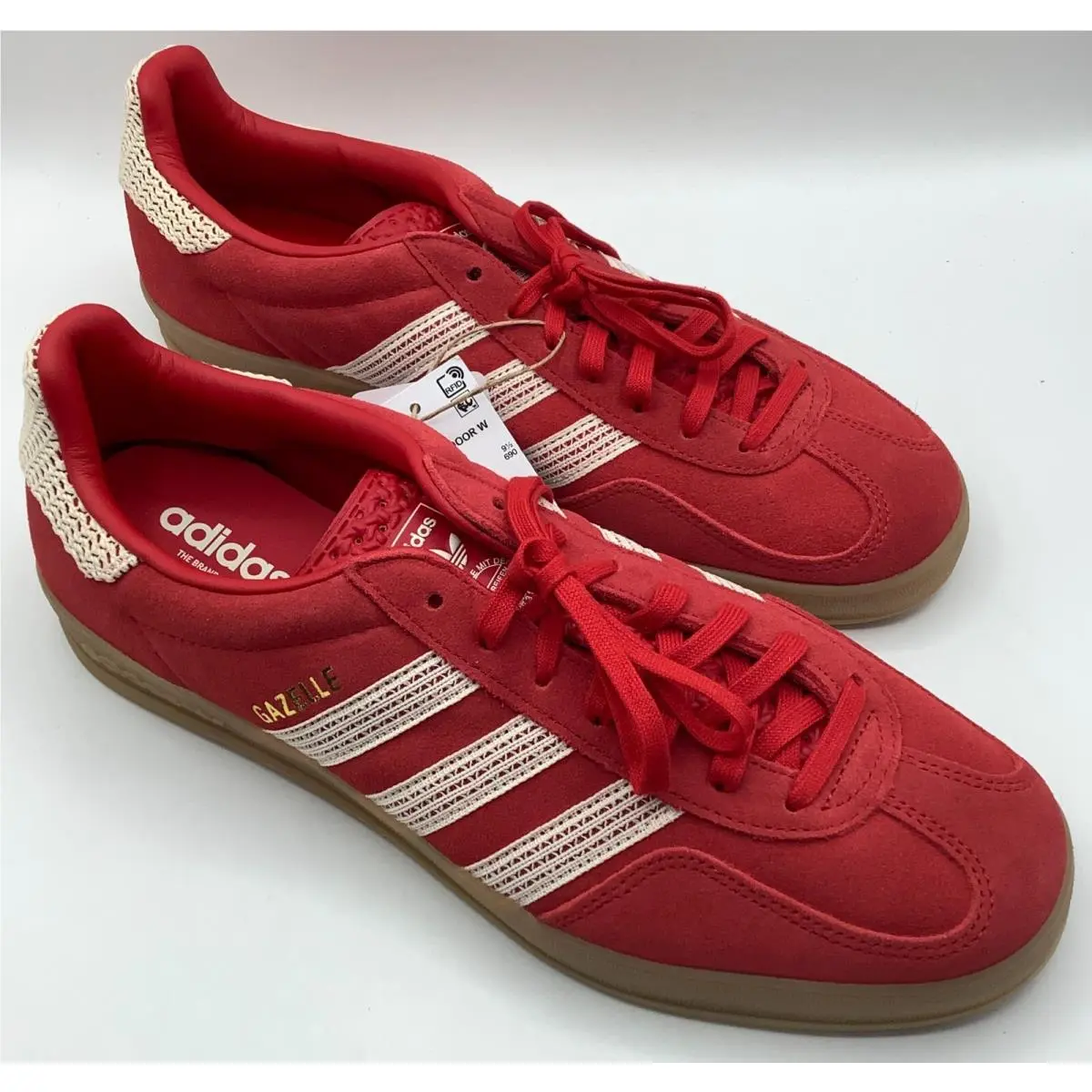 Adidas Gazelle Indoor Better Scarlet Wonder White Gum Women`s Size 11 JI2756 - Red