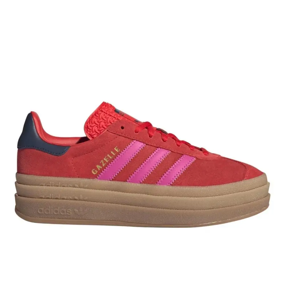 Adidas Womens Size 7 Gazelle Bold Red Sneakers Casual Shoes JH9665