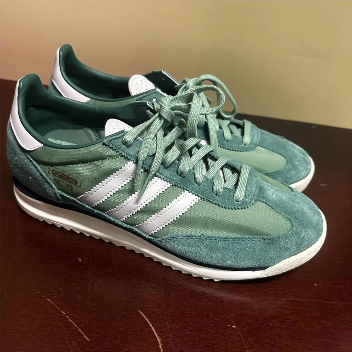 Mens 11 Adidas SL 72 RS Preloved Green Low Top Athletic Sneakers IH8016