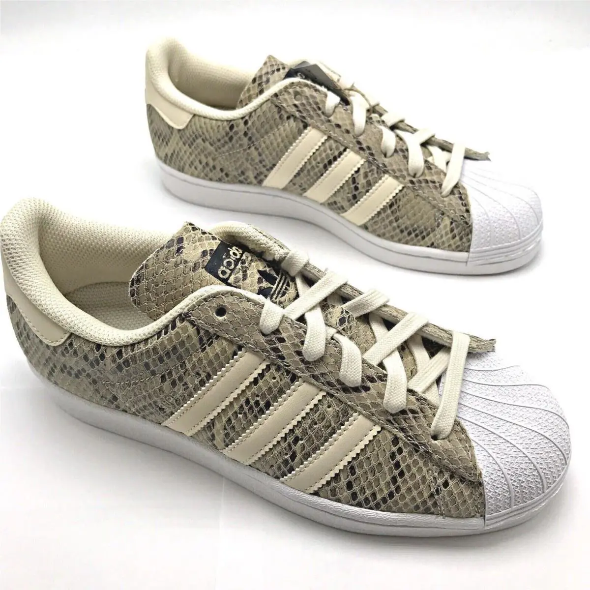 Adidas Originals Superstar Snakeskin Wonder White Women`s Shoes GW2192 Size 8.5