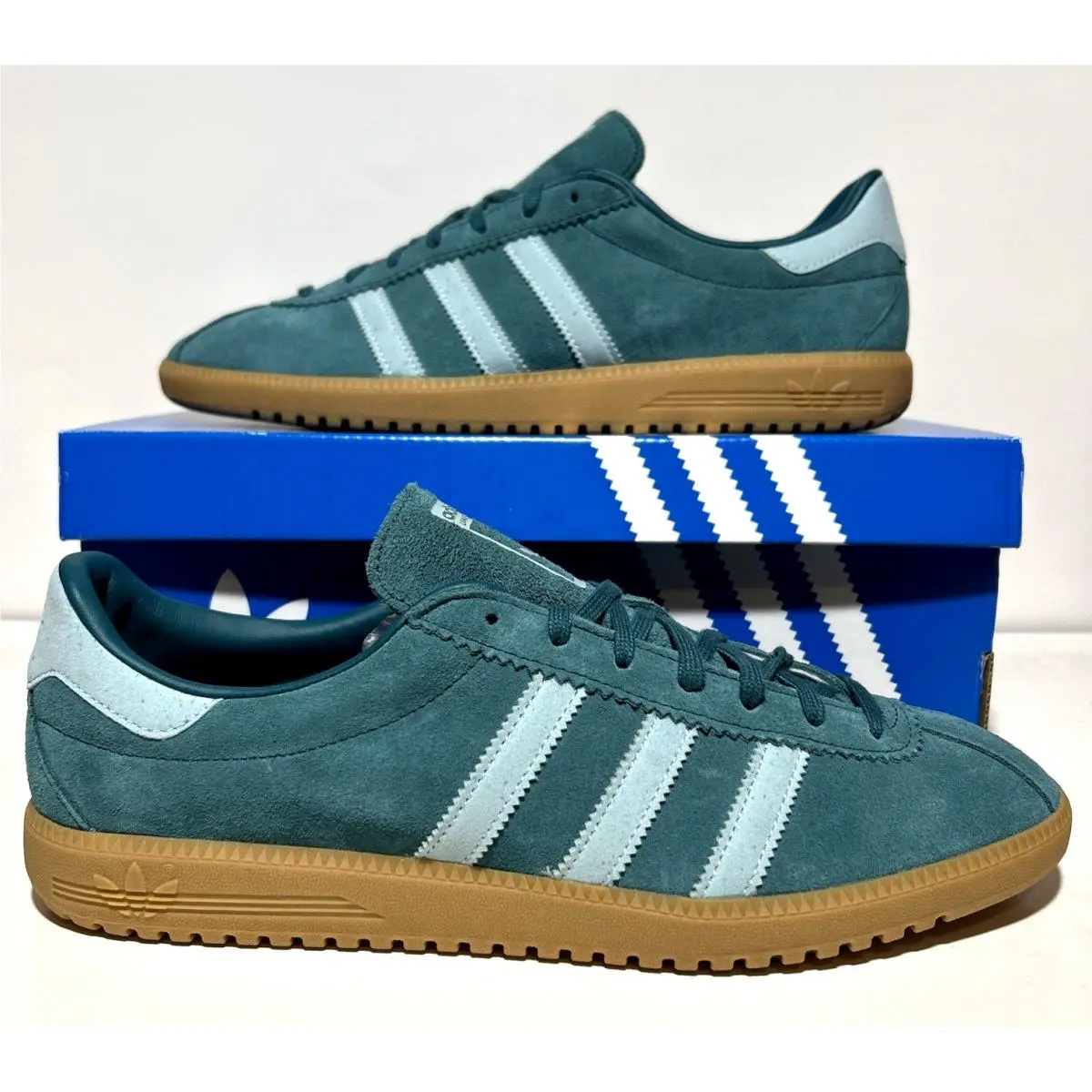 Adidas Brmd Mens Size 11 Athletic Sneakers Mystery Green Suede