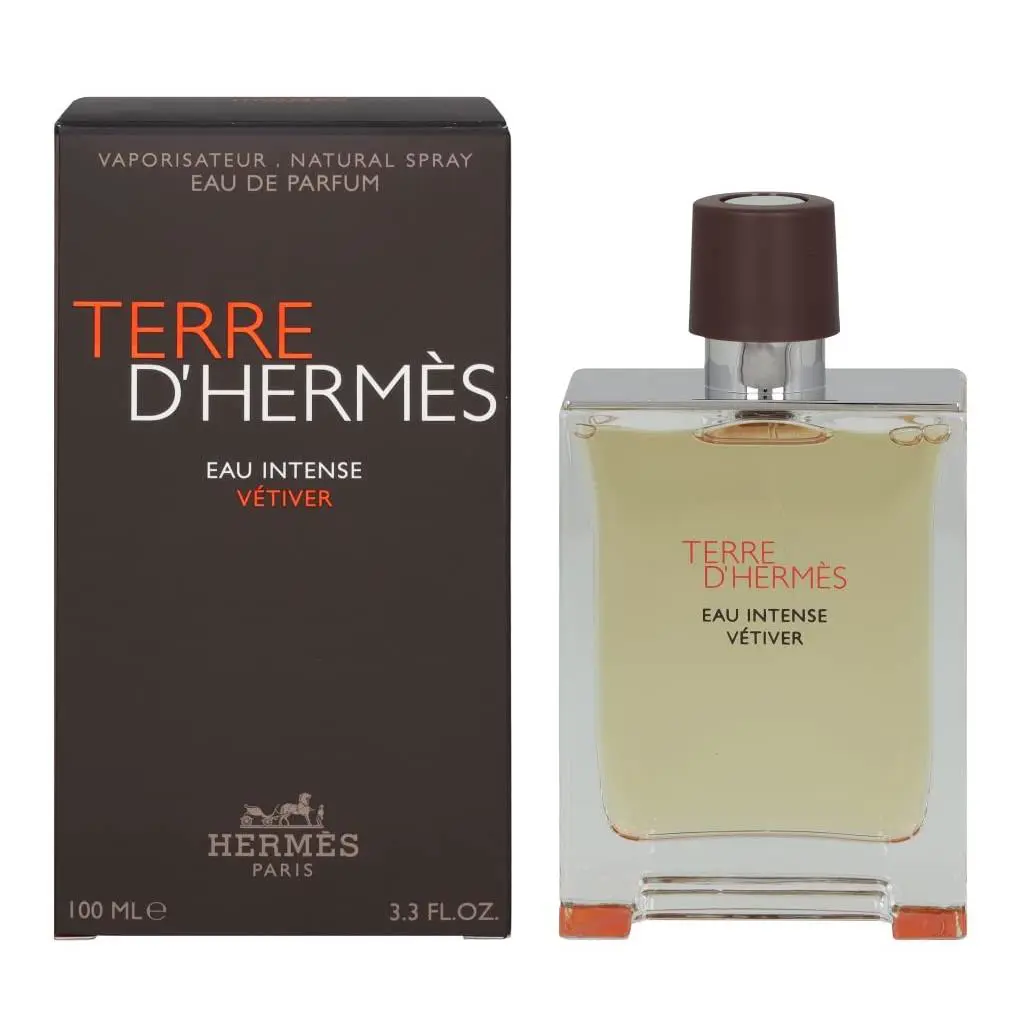 Terre D`hermes Eau Intense Vetiver Cologne For Men 3.3 Ounce Woody Fragrance - multi-colored