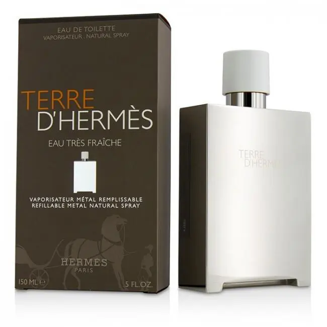 Hermes Terre D`hermes Eau Tres Fraiche Refillable Metal 150 ml 5 oz
