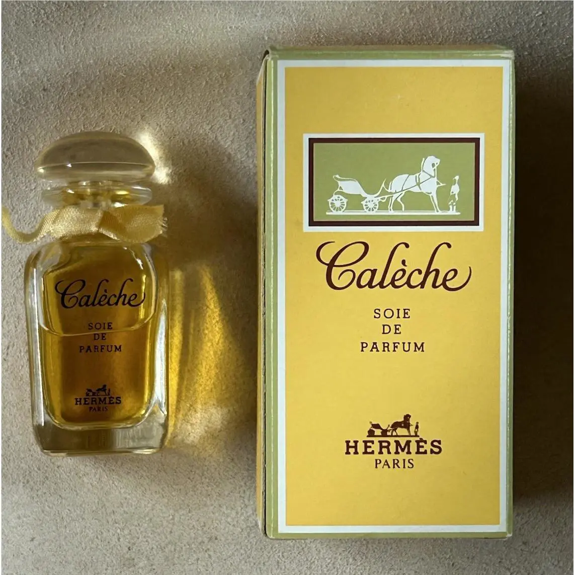 Vtg Hermes Caleche Eau De Parfum- 82% Vol 7.5ml . 25 Fl. Oz