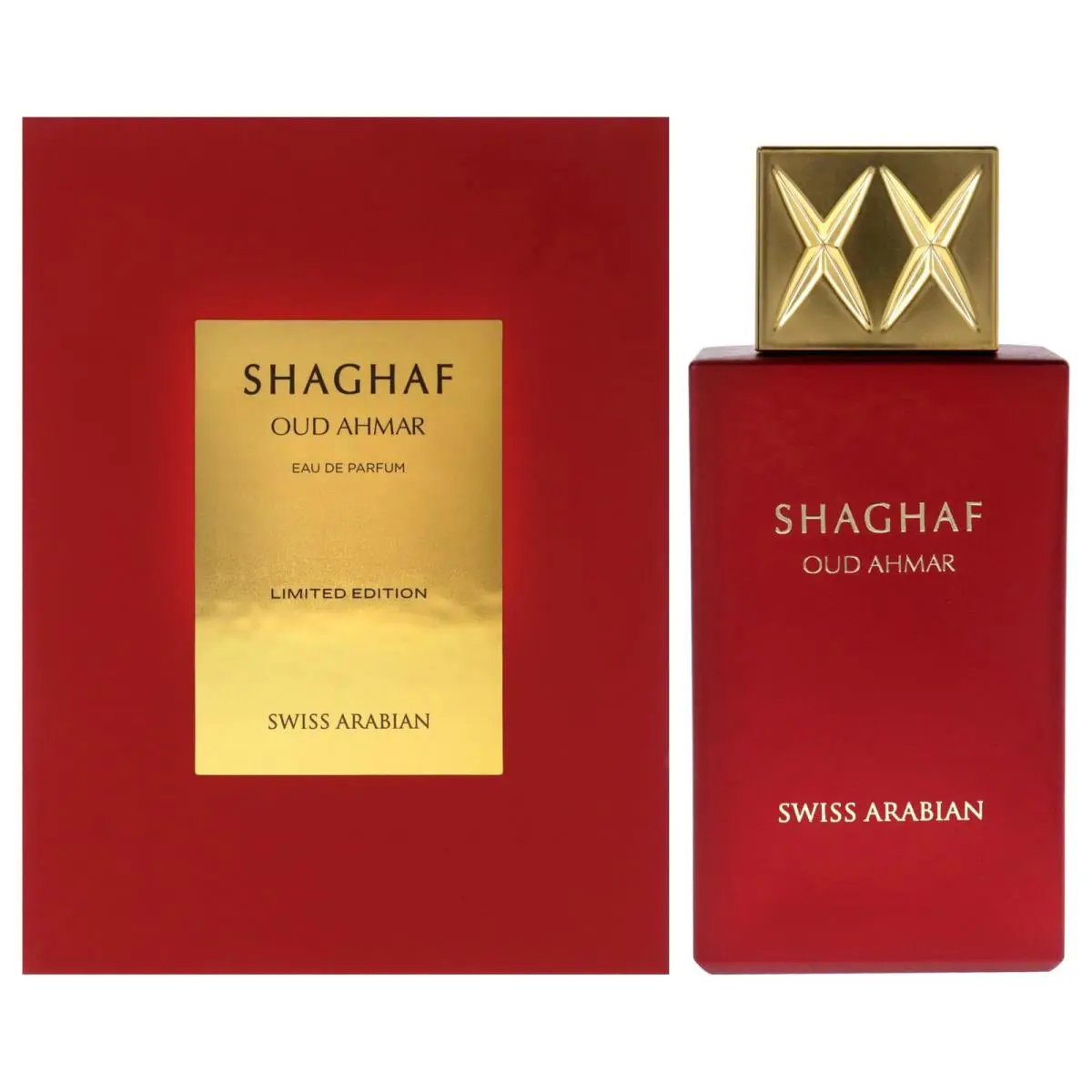 Swiss Arabian Shaghaf Oud Ahmar 2.5Oz Long Lasting Eau De Parfum Signature Scent
