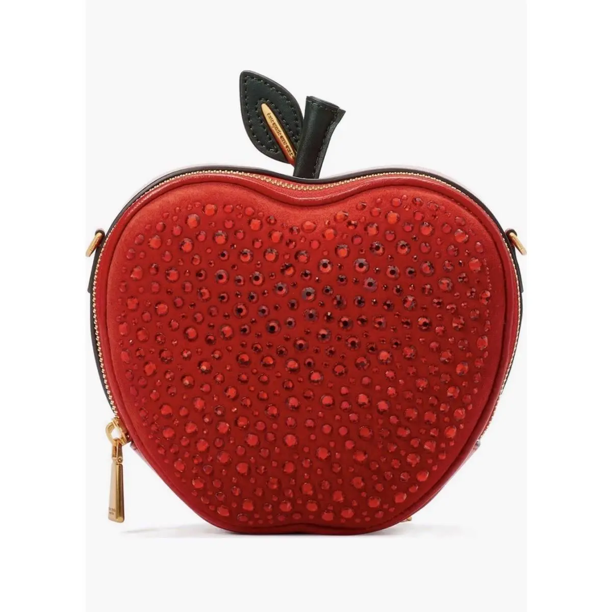 Kate Spade Big Apple Embellished 3D Leather Chain Crossbody Poppy Field