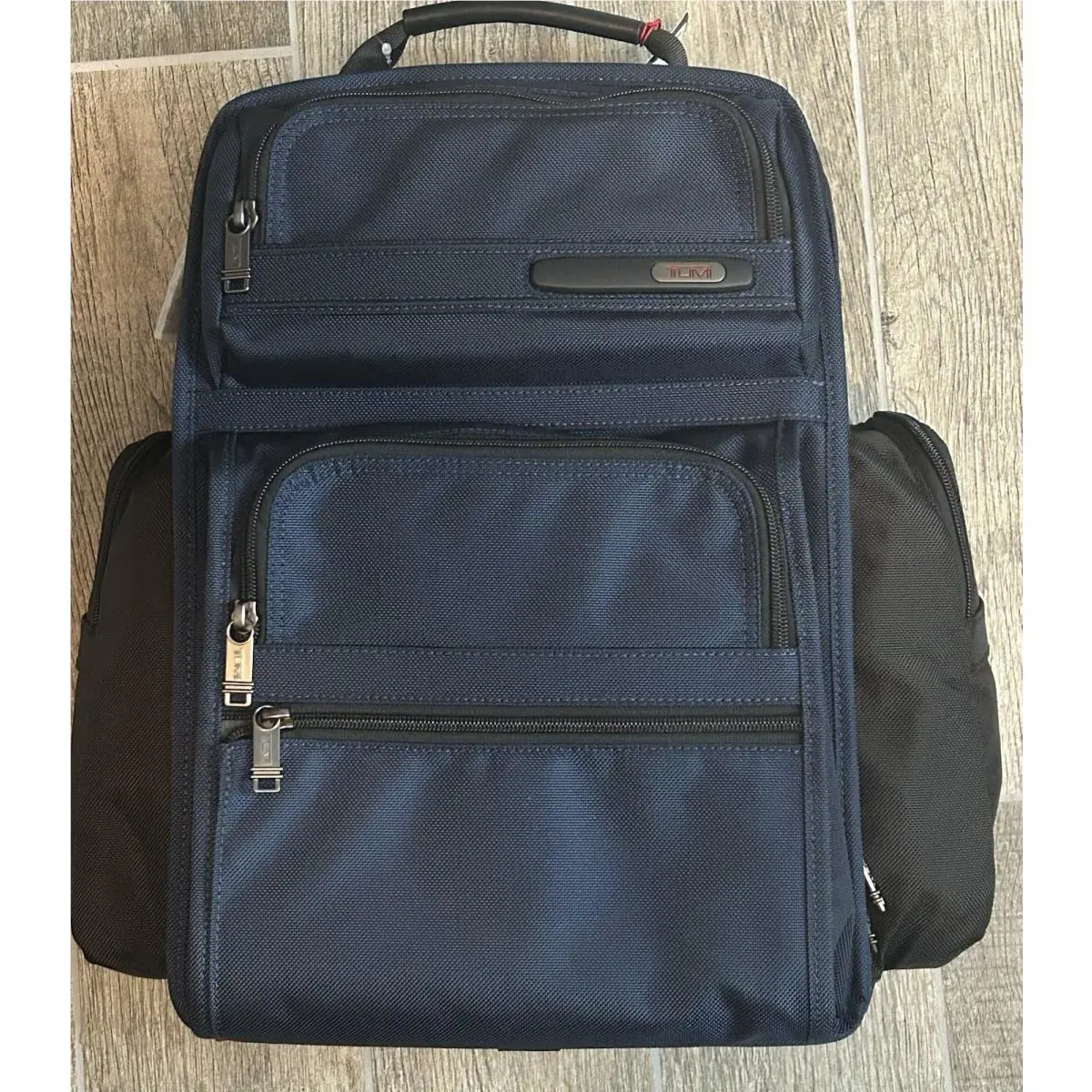 Tumi Laptop Brief Backpack Navy Blue 15” Laptop Compatible Ballistic Nylon