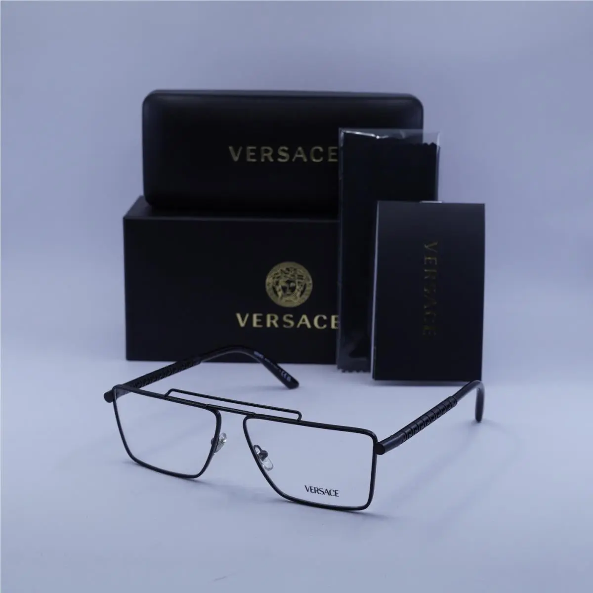 Versace VE1295 1433 Matte Black 57mm Eyeglasses