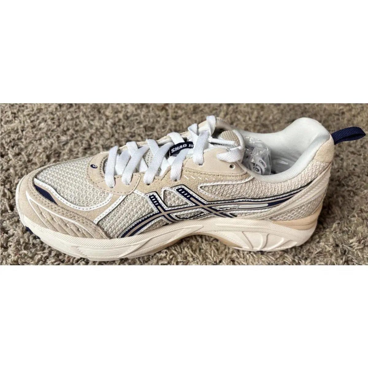 Asics shoes - ASICS GT 2160 - 1203A320-111 - Oatmeal and indigo blue (UPC: 0197298071031) 0