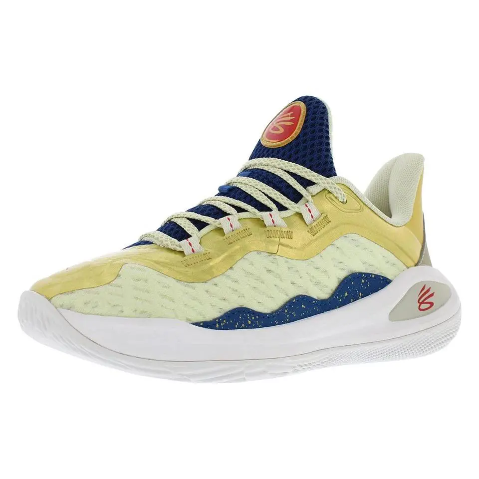 Under Armour Big Kids GS Curry 11 CM Basketball Shoes 3027829 300 - GRN GOLD