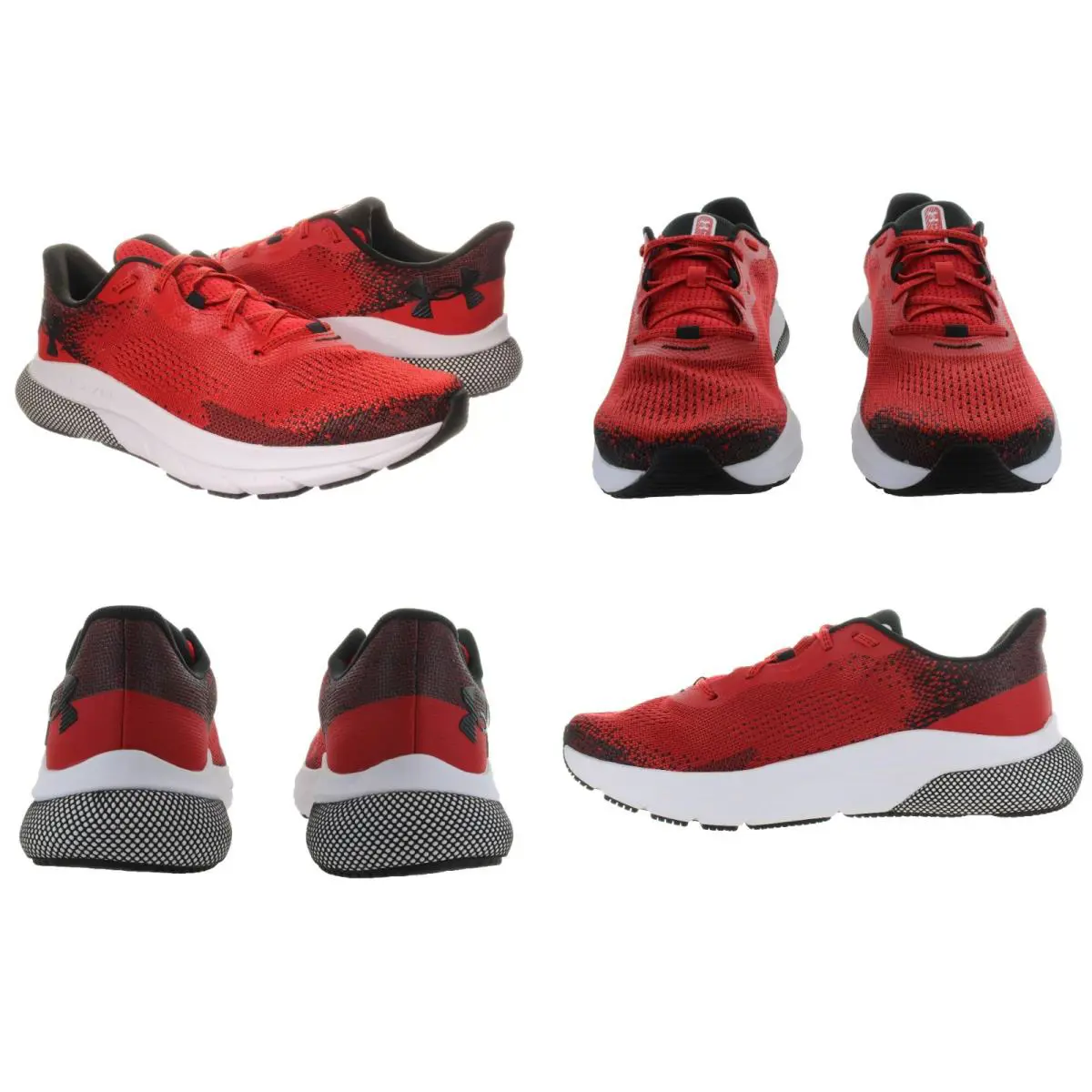 Under Armour Men`s Hovr Turbulence 2 Red - White Running Shoes Size 11.5 - Red, White, Black