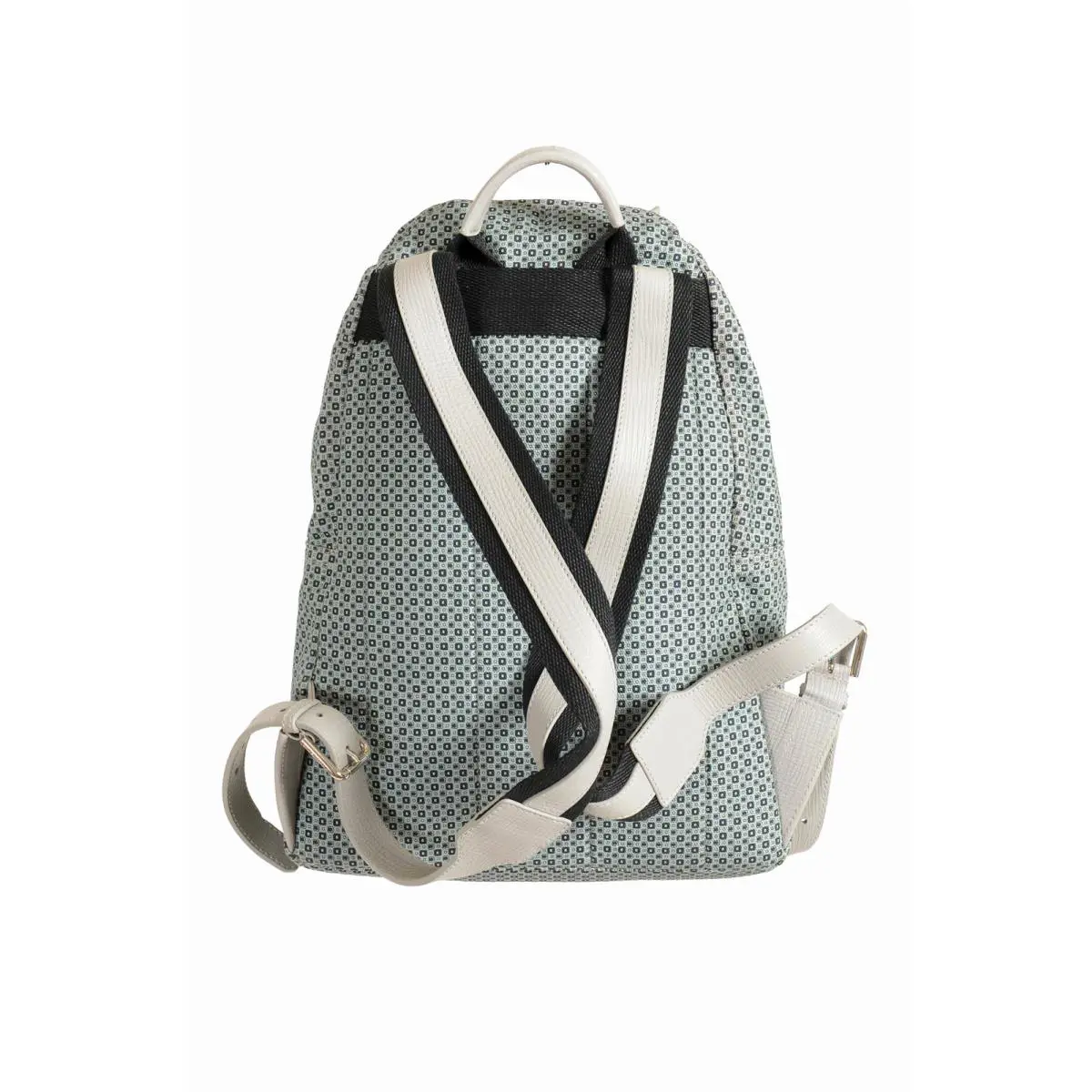Dolce Gabbana Unixes Multi-color Patterned Leather Trim Backpack Bag