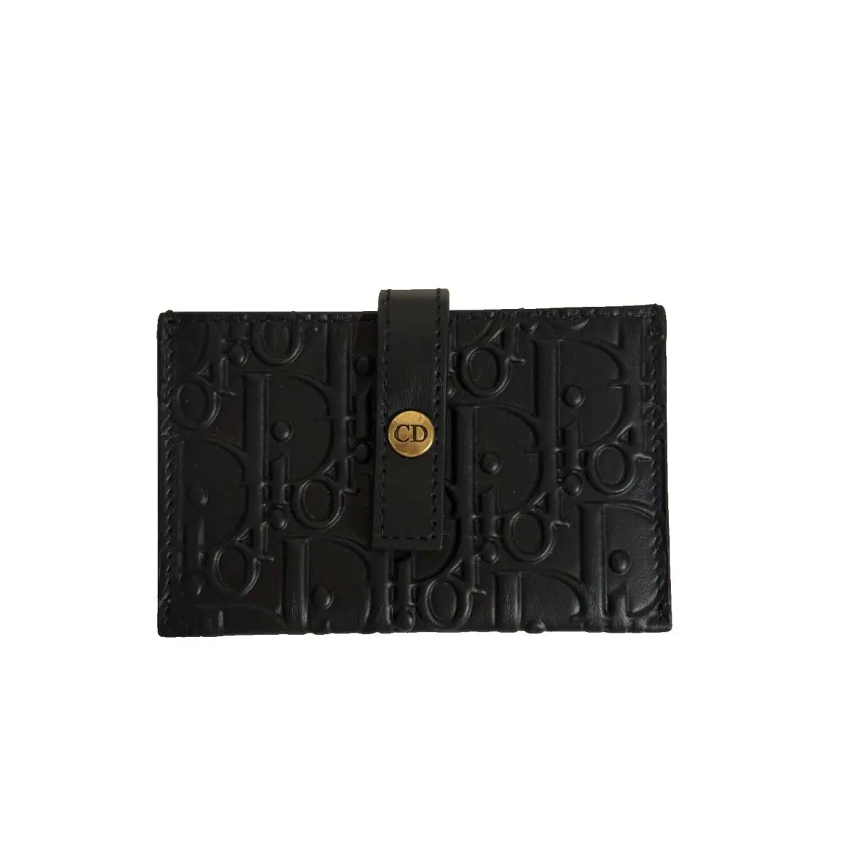 Guarantee Christian  Women`s Calfskin Quilt Leather Card Holder by Dior