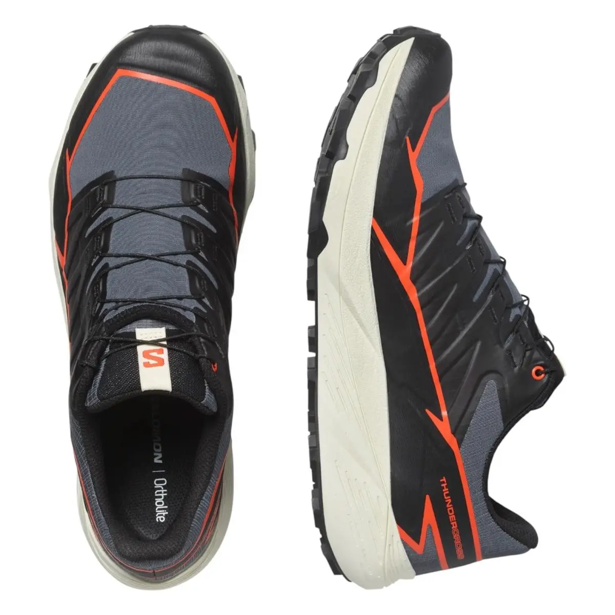 Salomon shoes - Turbulence / Black / Cherry Tomato 7