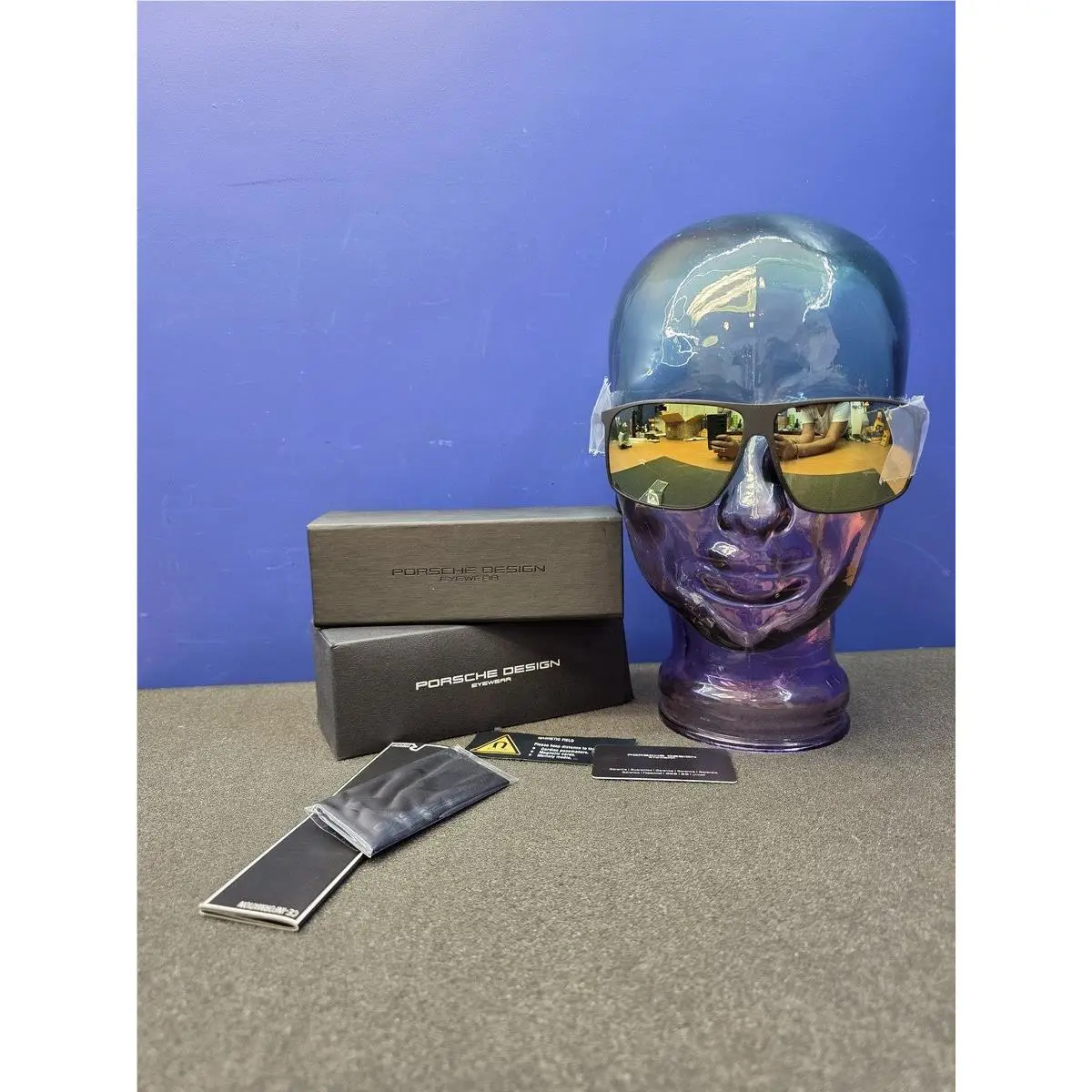 Porsche Design P8594 A Square Sunglasses Matte Black 62MM