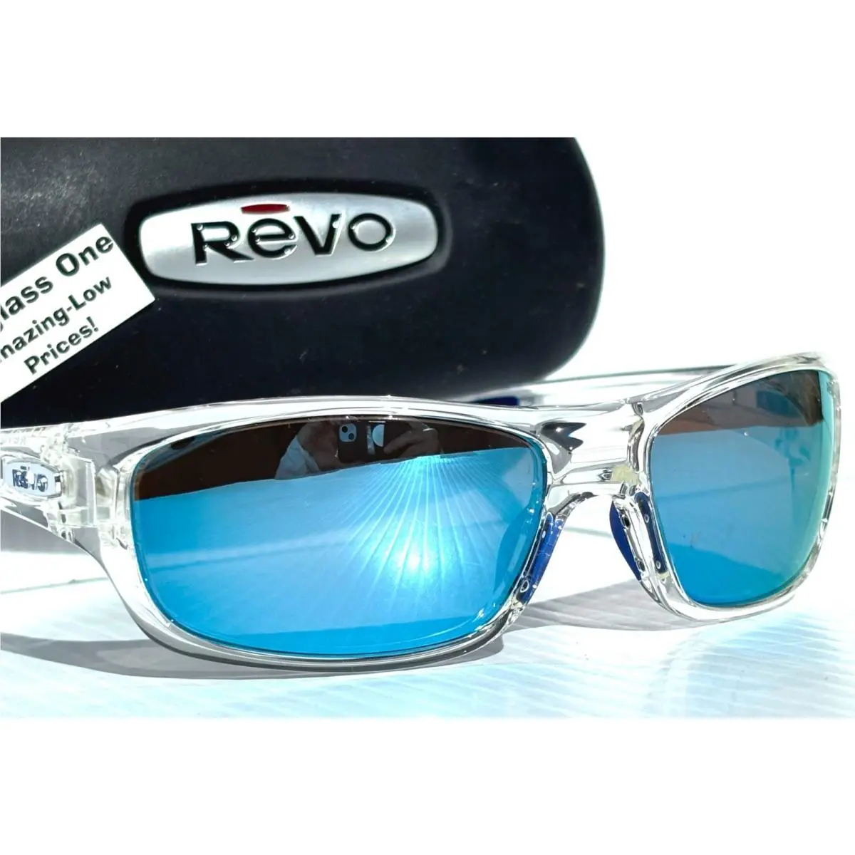 Coast Shiny Crystal Clear Polarized Blue Water Sunglass RE 1185N 09 BL by Revo