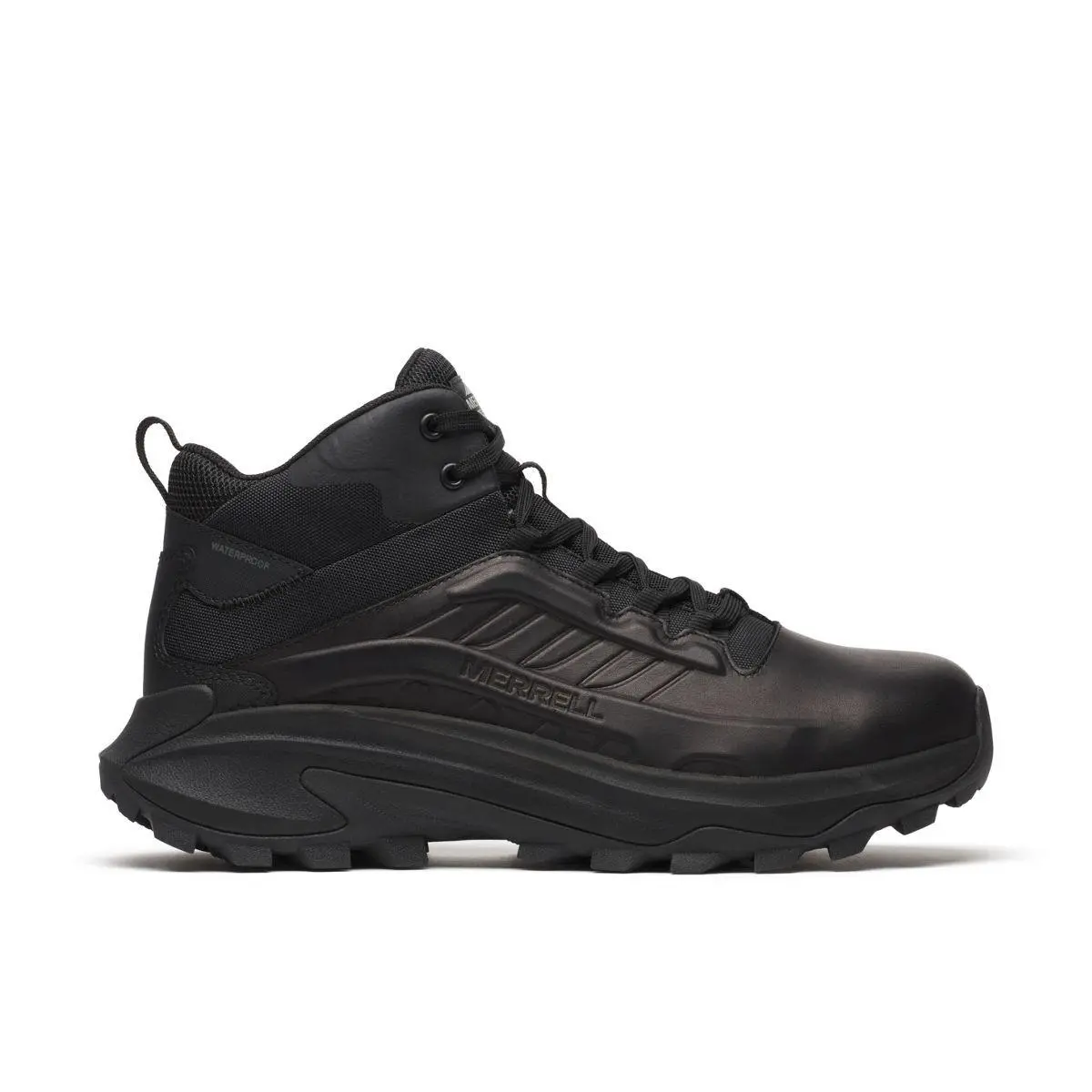 Merrell Work Men`s Moab Speed 2 Mid Waterproof Tactical Boot Black - J007941 Bl - BLACK