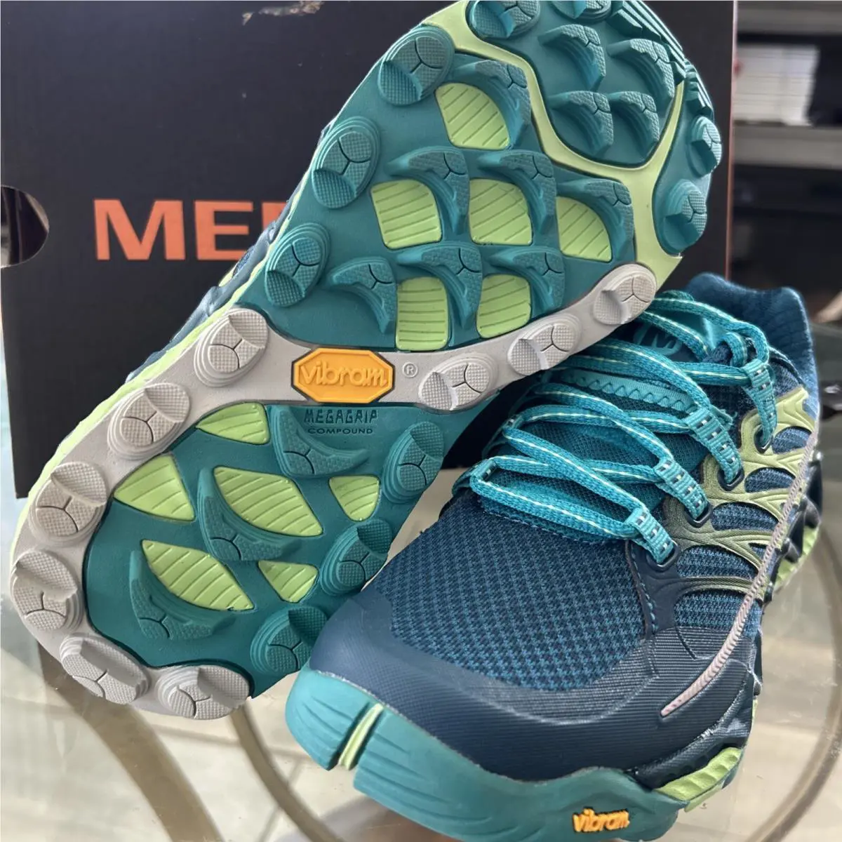 Merrell shoes - Merrell All Out - All Out - J03964 - Gray/ Green (UPC: 044209387913) 0
