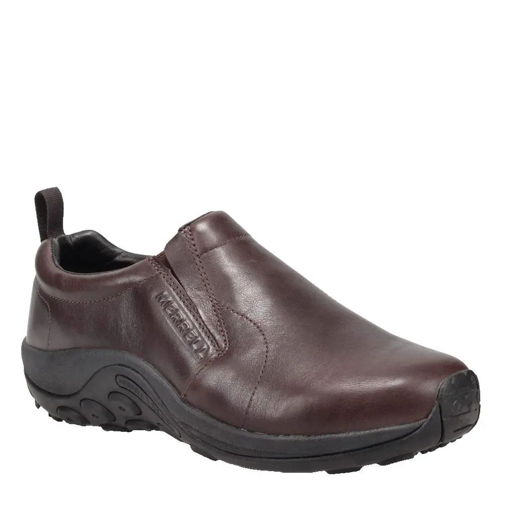 Merrell Mens Jungle Moc Leather 2 Slip On Comfort Shoes Espresso Size 13 J84987 - Brown