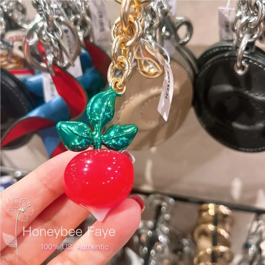 Coach Observed Mushroom/snail/strawberry/cherry/ Radish Bag Charm Keycha