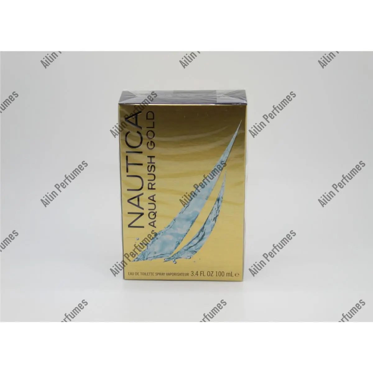 Nautica Aqua Rush Gold Edt 3.4oz 100ml Spray For Men