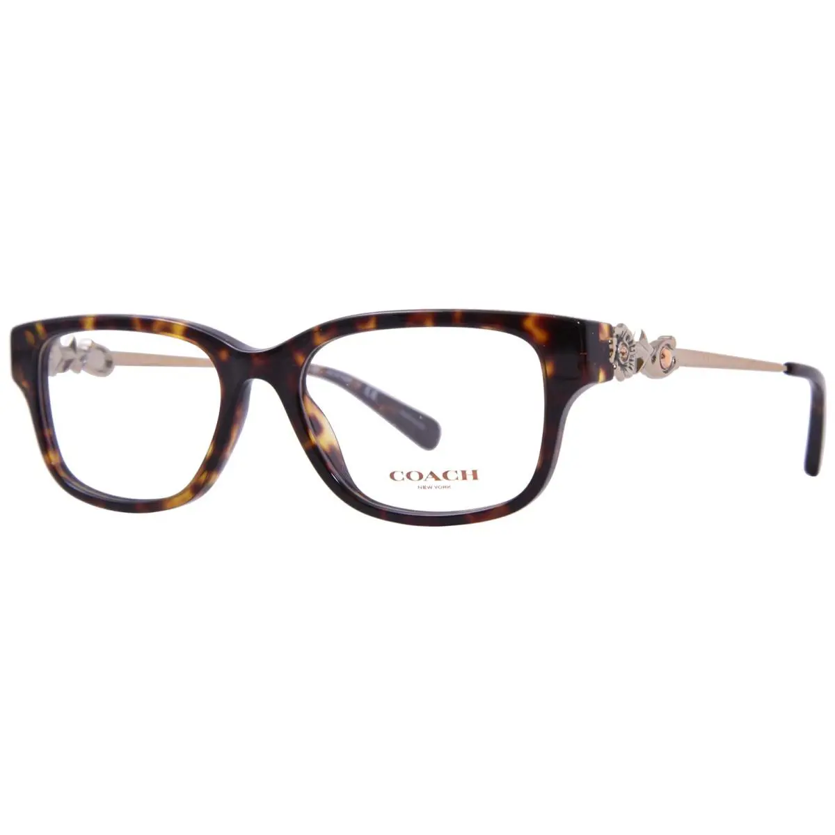 Coach HC6162B 5120 Eyeglasses Frame Women`s Dark Tortoise/golo Full Rim 51-mm
