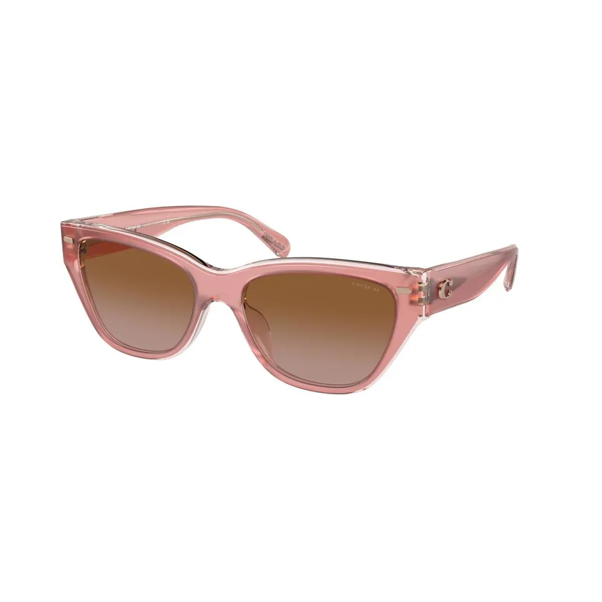 Coach HC 8370U ch570 Milky Pink Transparent 574313 Sunglasses