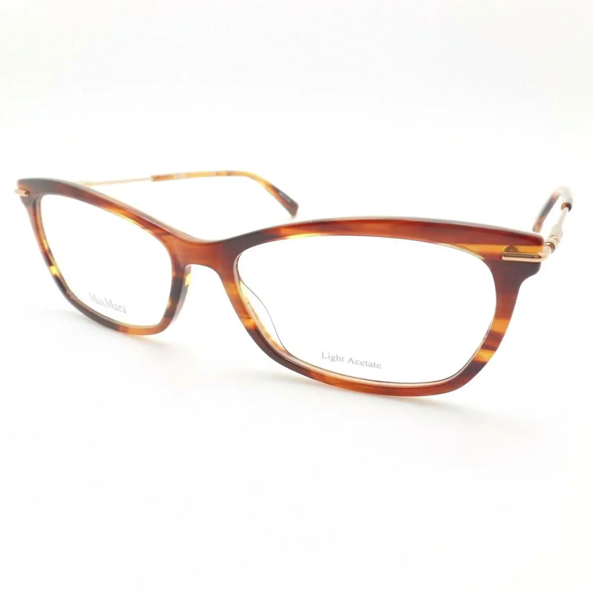 Max Mara MM 1394 EX4 Brown Horn 54m Eyeglass Frame