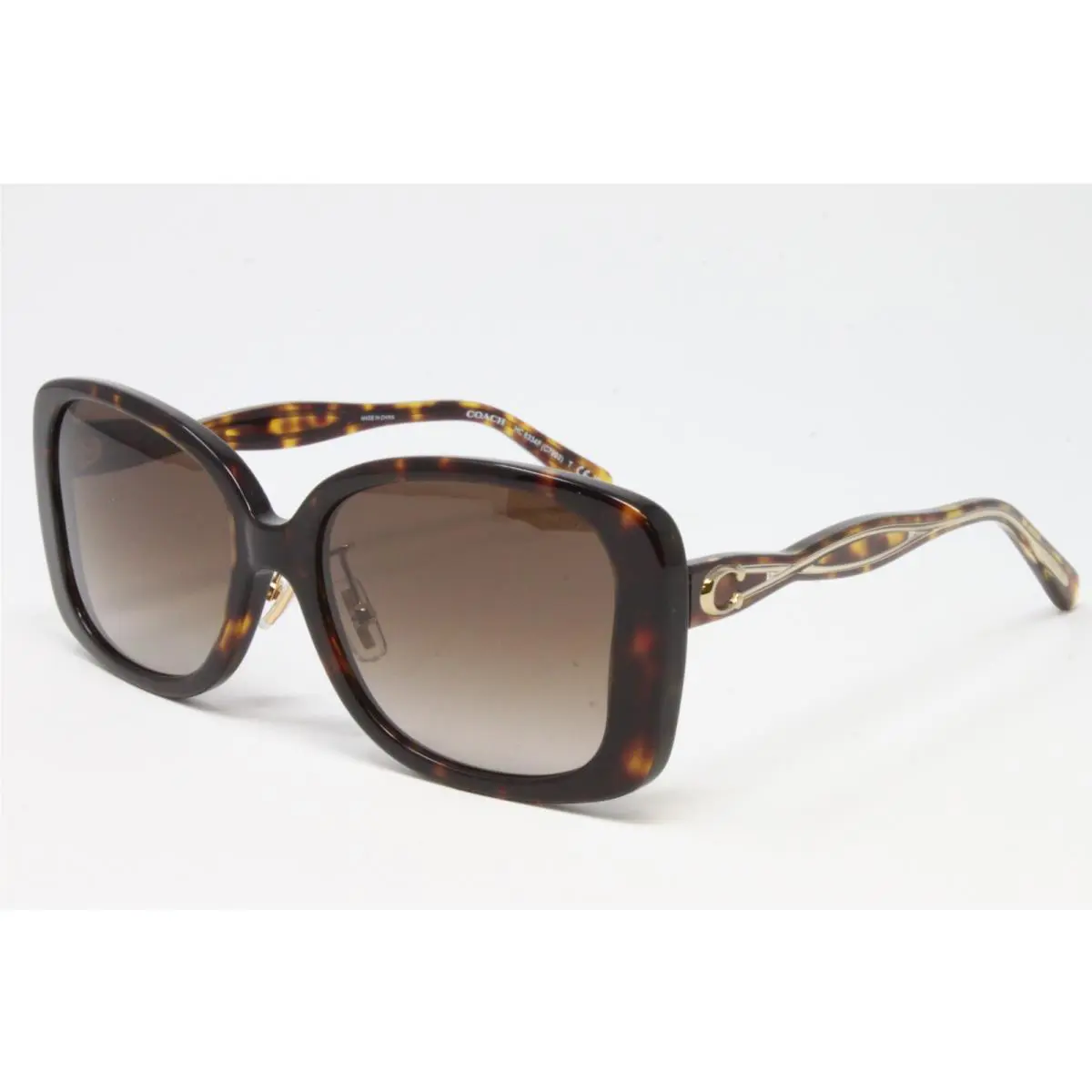 Coach HC8334F-512013 Dark Tortoise 55mm Butterfly Women`s Fashion Sunglasses