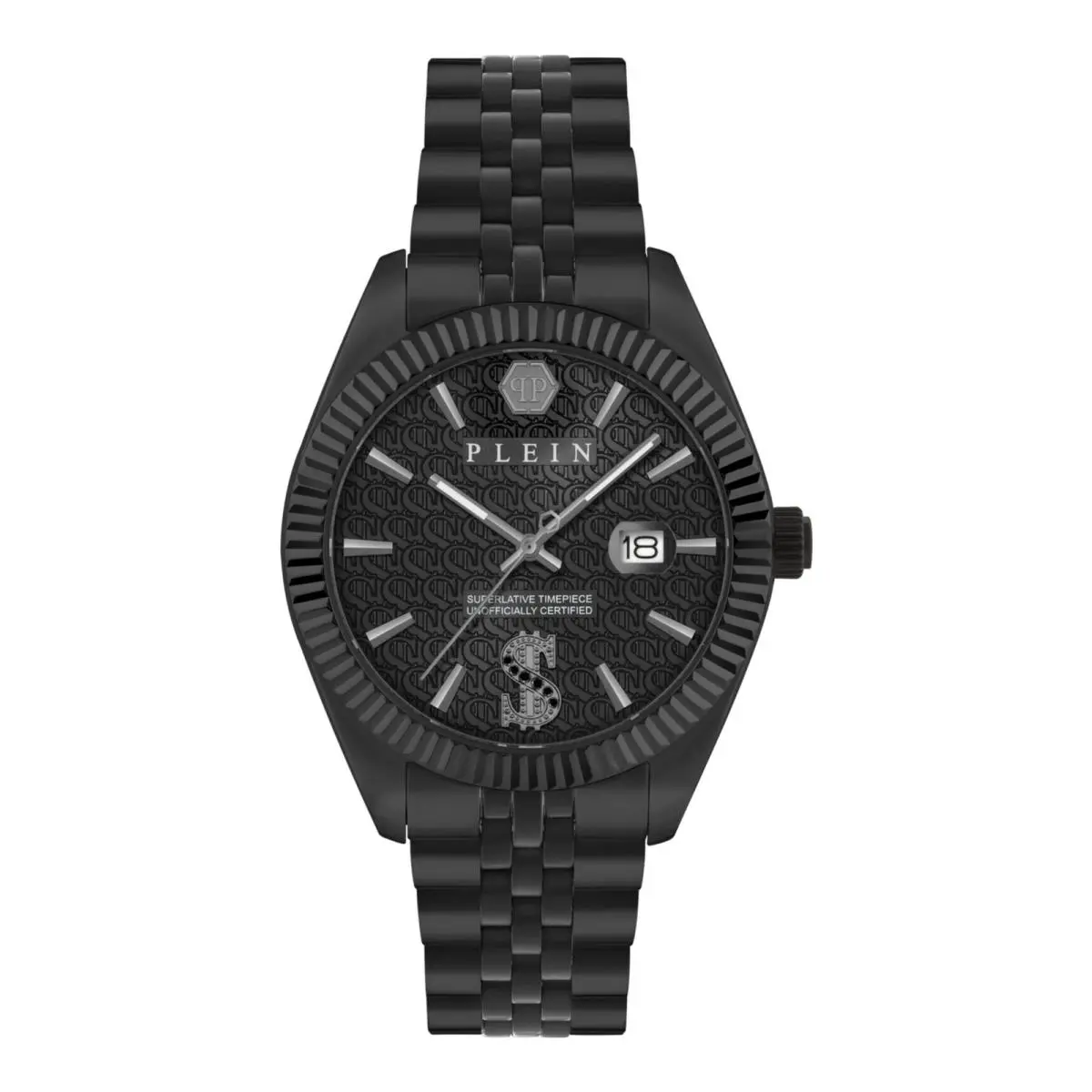 Philipp Plein Mens Black 41mm Bracelet Fashion Watch